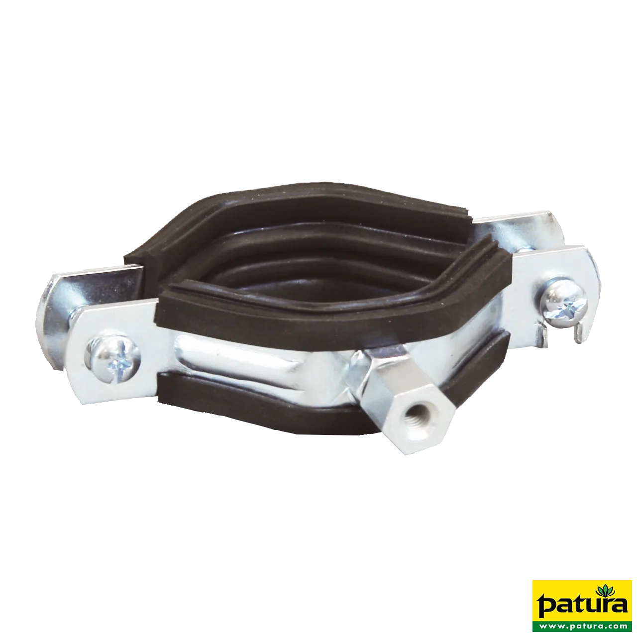 Patura Befestigungsring 40-50 mm aus verzinktem Stahl mit Gummieinlage für Isolatoren M6/M8