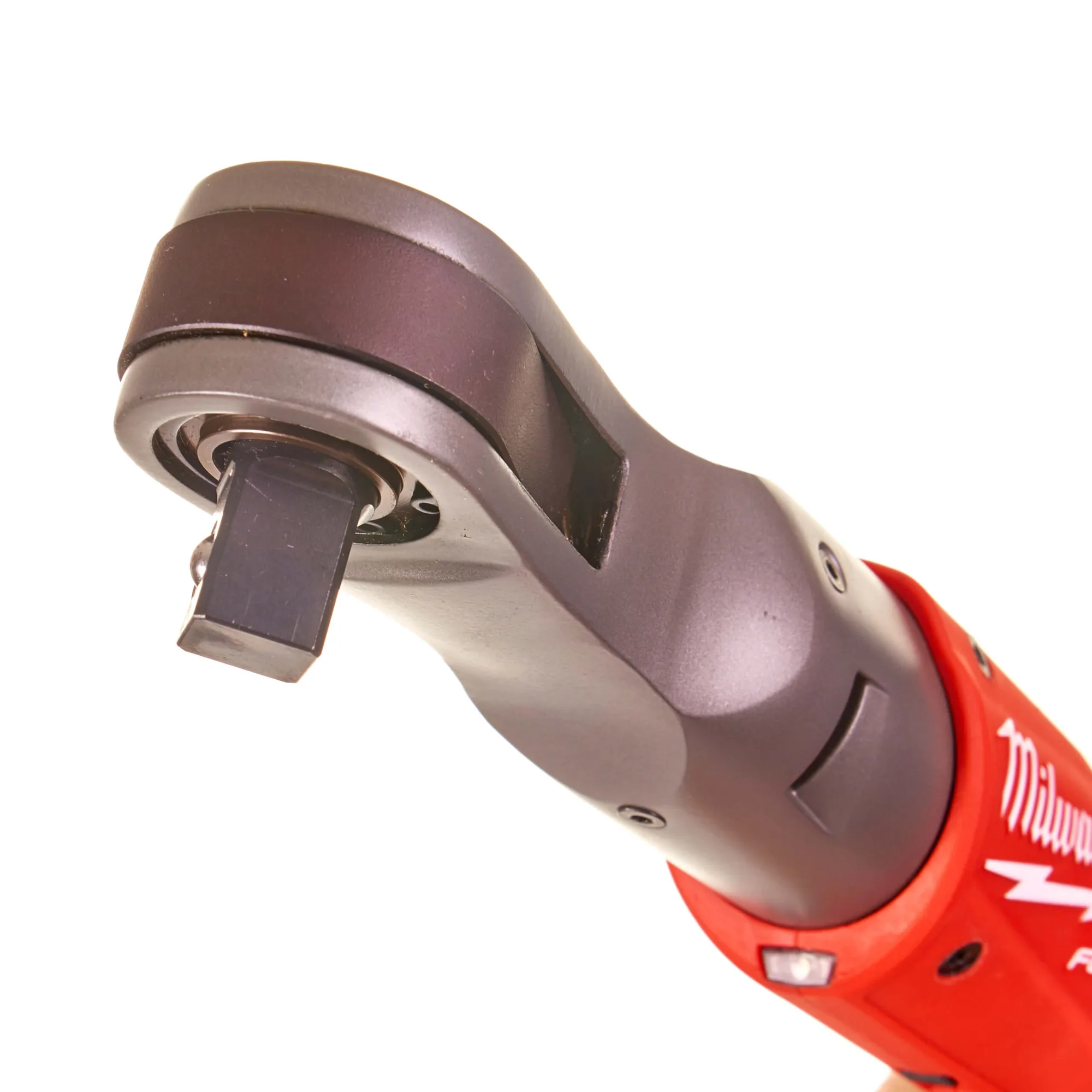 Detail des Ratschenkopfs der Milwaukee M12 FIR12 FUEL Akku-Ratsche