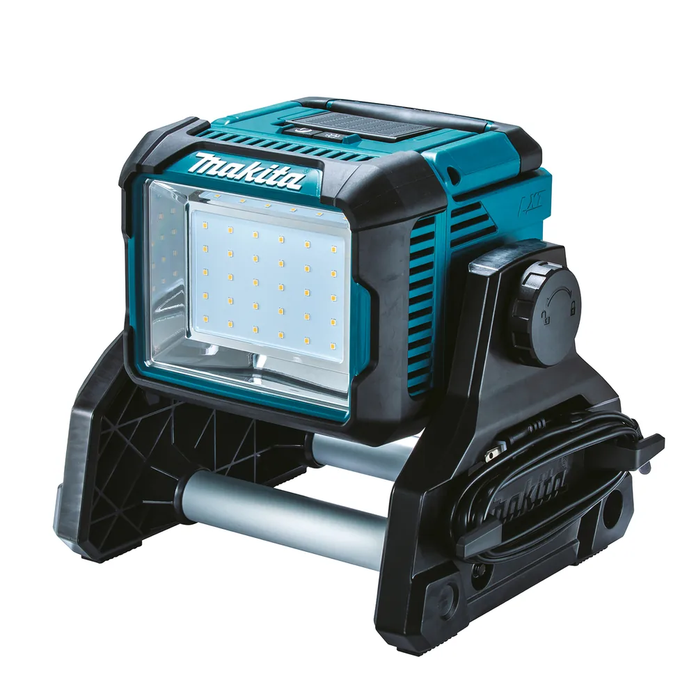 Makita LED-Baustrahler in Blau-Schwarz mit Standfuß