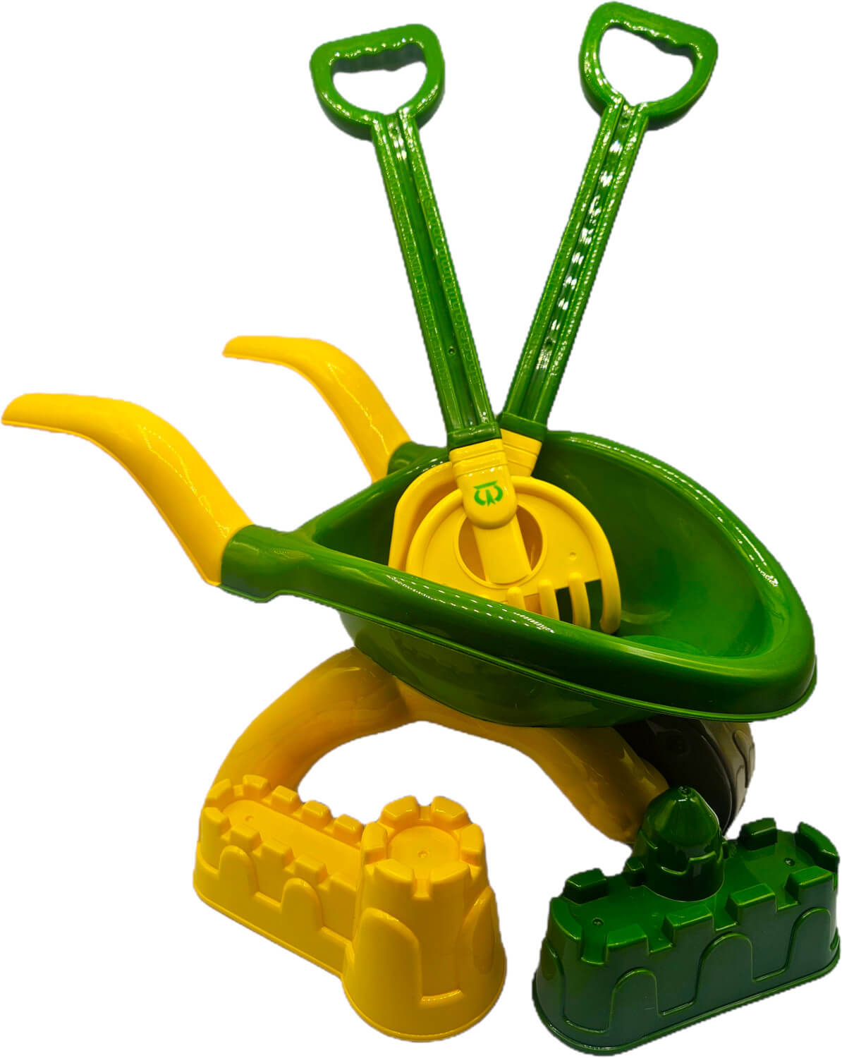 Krone Kinder-Schubkarre mit 4 Sandspielzeugen – Original Outdoor-Set für Kleinkinder ab 2 J. (Art. 209032190)