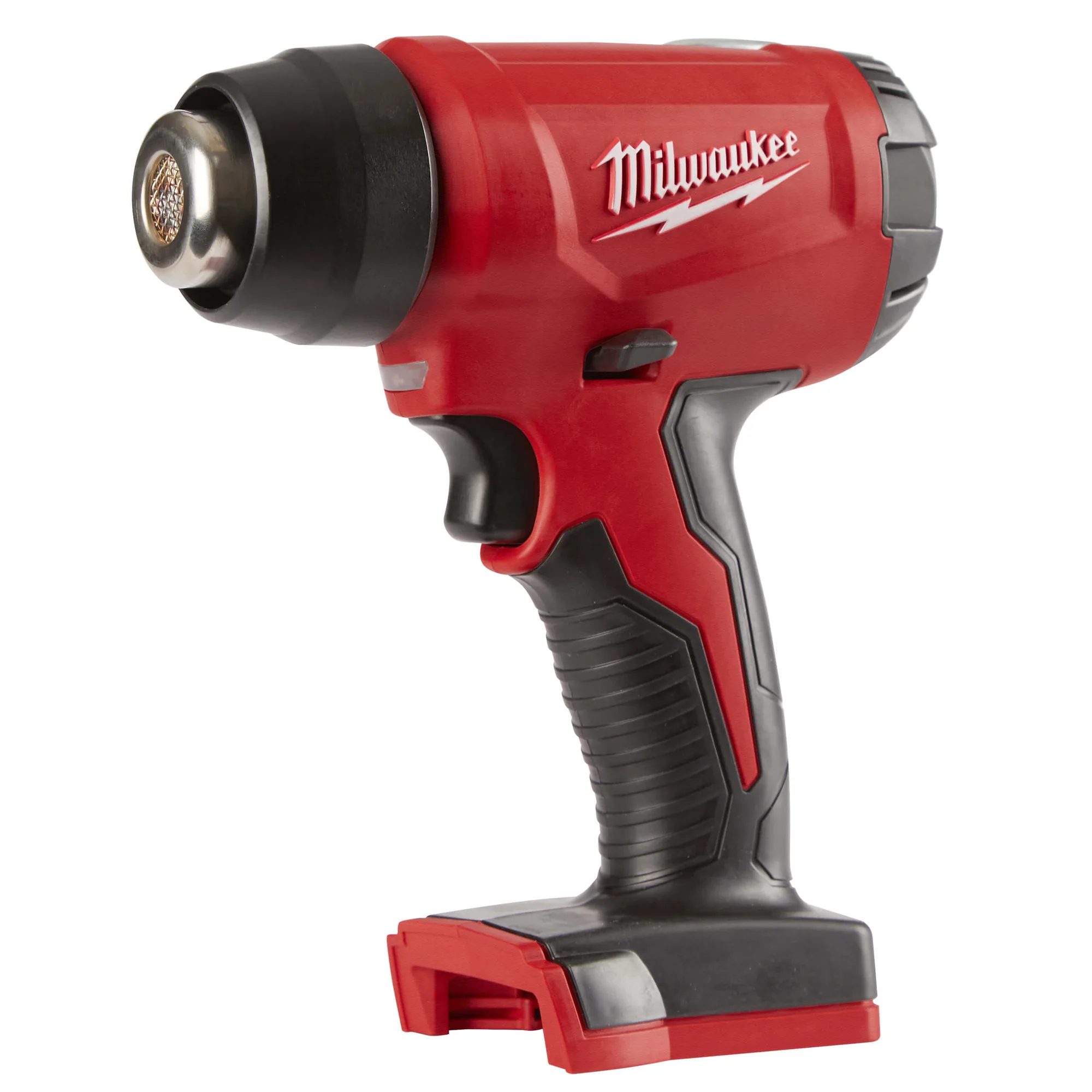 Milwaukee M18 BHG Akku-Heißluftgebläse in Rot, Seitenansicht