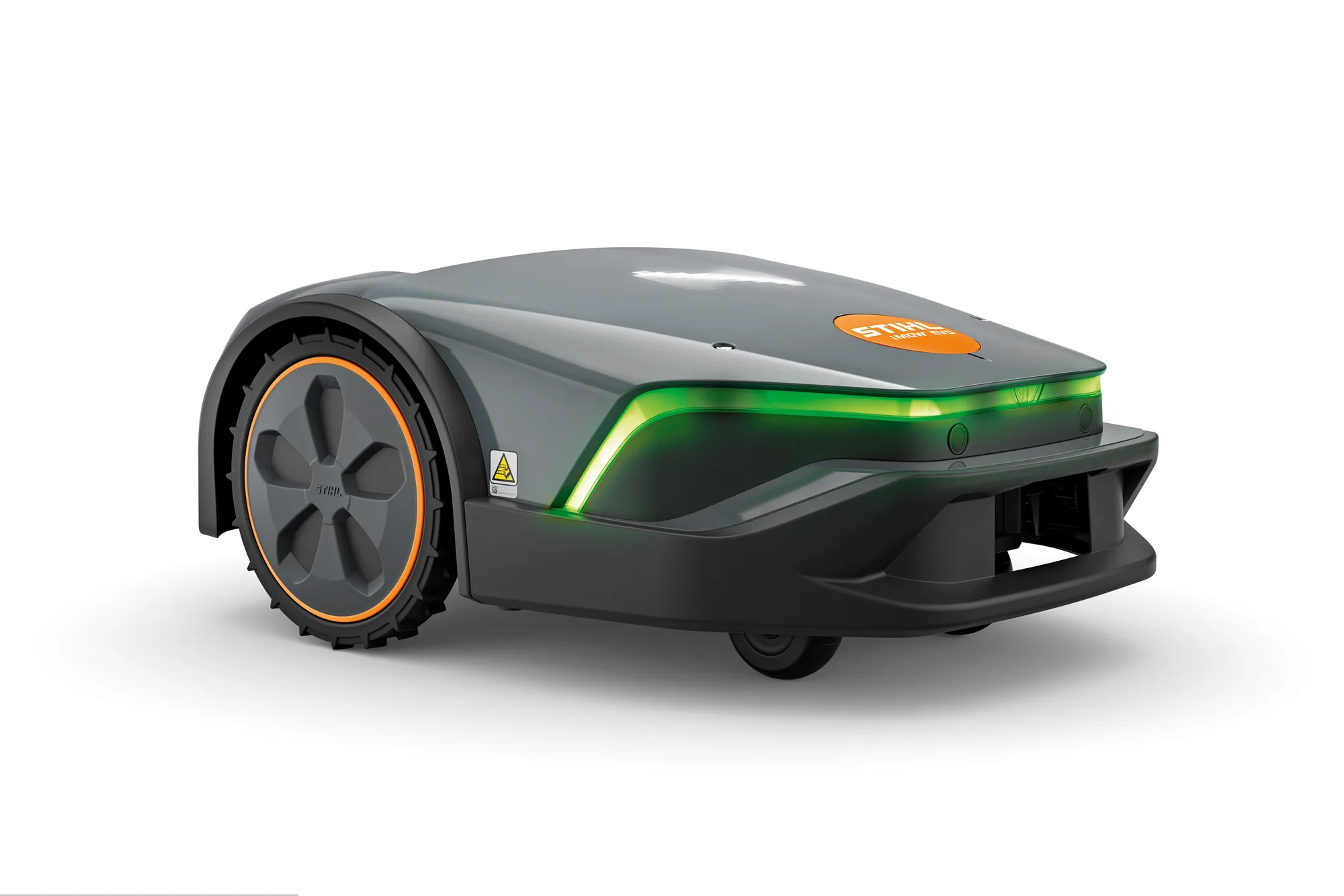 STIHL iMOW 5 EVO Mähroboter in Anthrazit mit LED-Lichtleiste für Rasen bis 1.500 m²