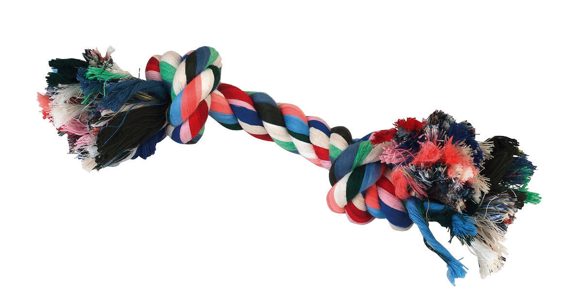 Kerbl Zahnknoten aus Baumwolle, 26 cm - Ideal für spielerische Zahnpflege bei Hunden Kerbl Zahnknoten aus Baumwolle, 26 cm - Ideal für spielerische Zahnpflege bei Hunden