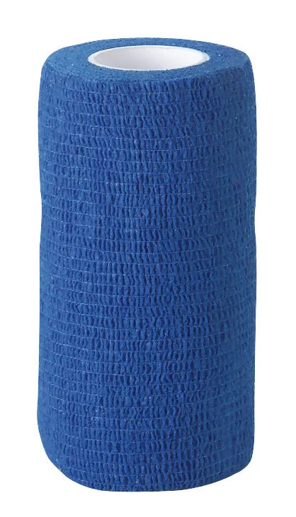 Kerbl EquiLastic selbsthaftende Bandage in Blau, Rolle 10 cm breit