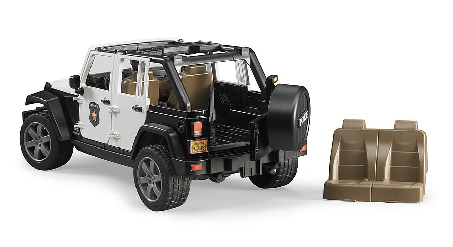 BRUDER Jeep Wrangler Unlimited Rubicon Polizei-Fahrzeug mit Polizist – Spielzeug für Kinder ab 4 Jahren BRUDER Jeep Wrangler Unlimited Rubicon Polizei-Fahrzeug mit Polizist – Spielzeug für Kinder ab 4 Jahren