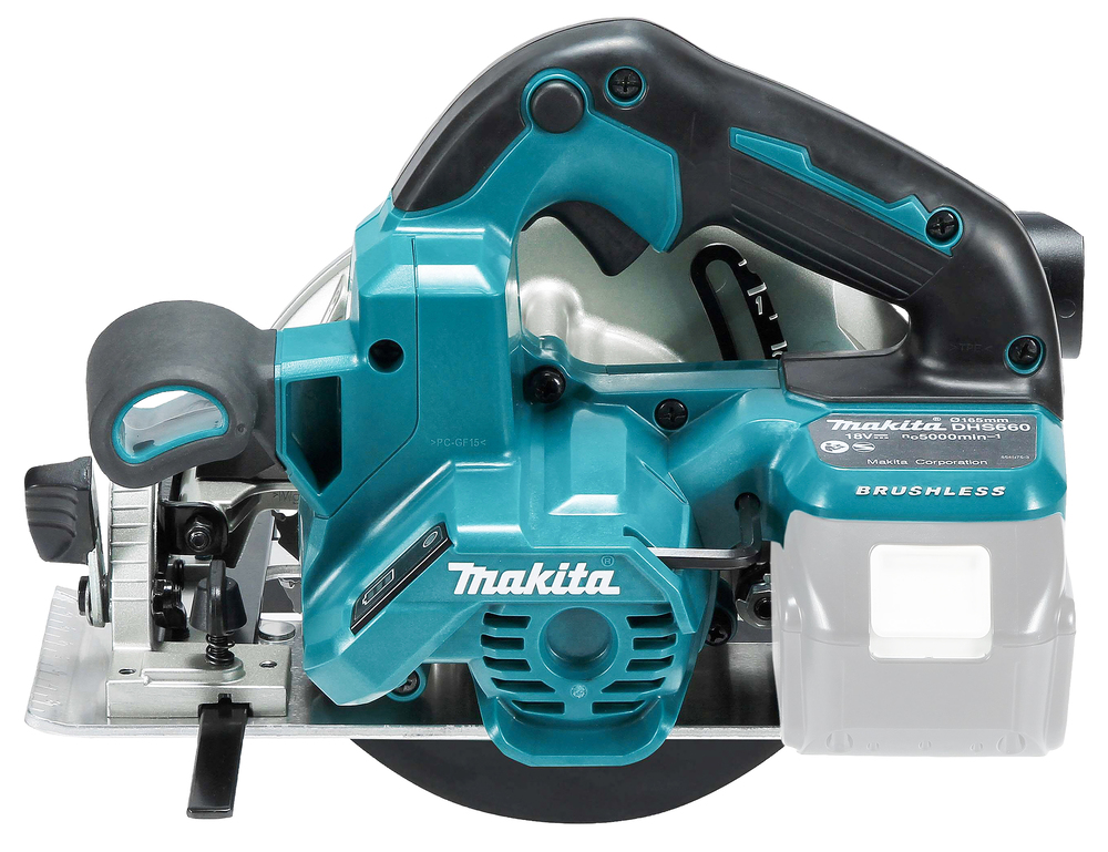 Makita DHS660Z Akku-Handkreissäge – 18V, 57 mm Schnitttiefe, bürstenloser Motor
