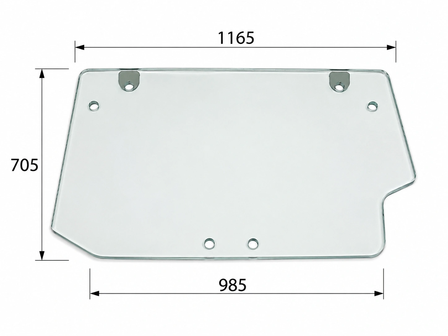 Original Deutz-Fahr Glasscheibe 0.012.1438.0 – Kabinenscheibe für Agrotron K Serie & Same Traktoren