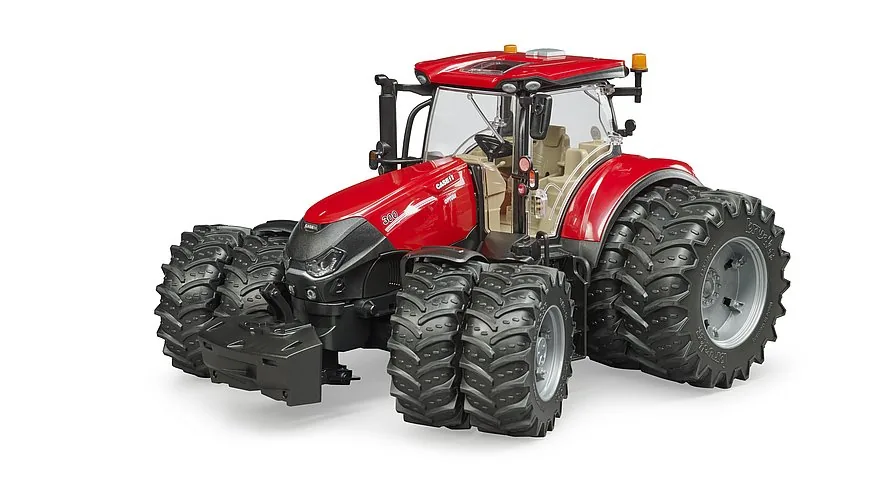 BRUDER Case IH Optum 300 CVX Traktor mit montierter Zwillingsbereifung für schwere Feldarbeit