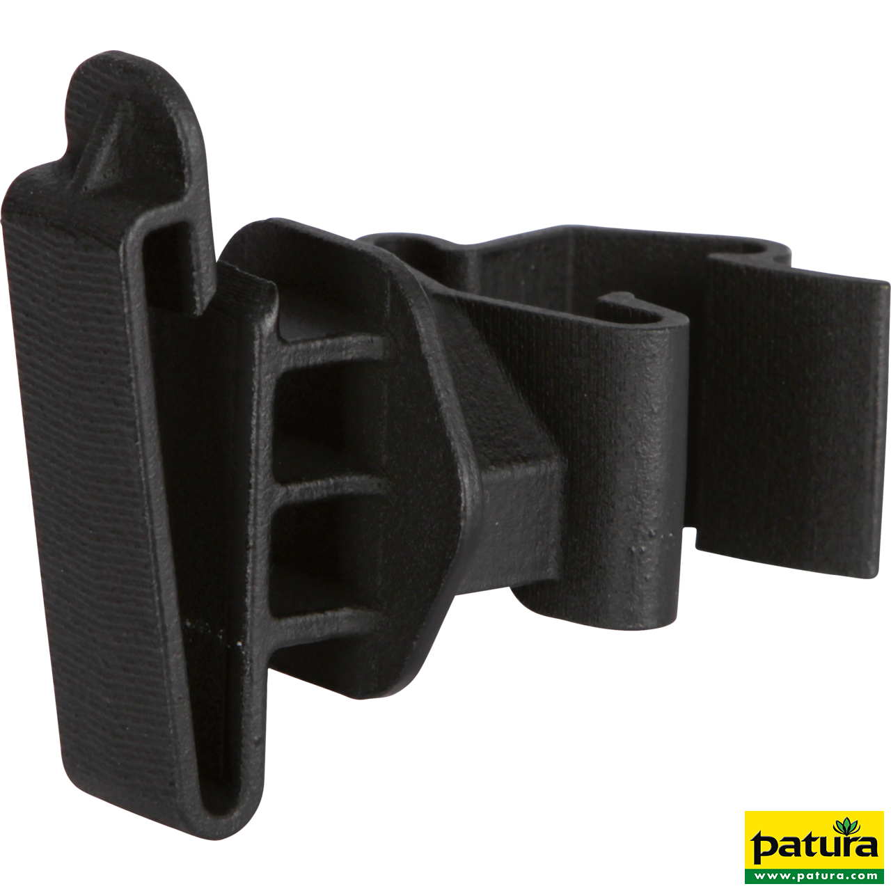 Patura Breitband-Isolator für T-Pfosten Schwarz 25 Stück Pack für Breitbänder bis 40 mm