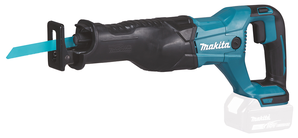 Makita DJR186ZK Akku-Reciprosäge – 18V, 32 mm Hubhöhe, werkzeugloser Sägeblattwechsel Makita DJR186ZK Akku-Reciprosäge – 18V, 32 mm Hubhöhe, werkzeugloser Sägeblattwechsel