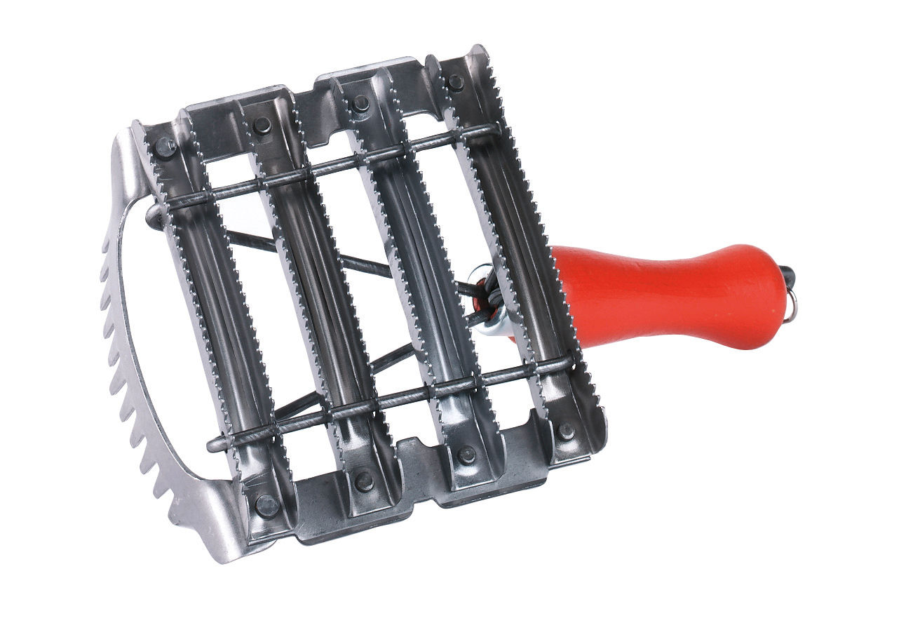 Kerbl Metall-Striegel 8-reihig mit Mähnenkamm - Ideal für Landwirte und Pferdehalter zur Fellpflege
