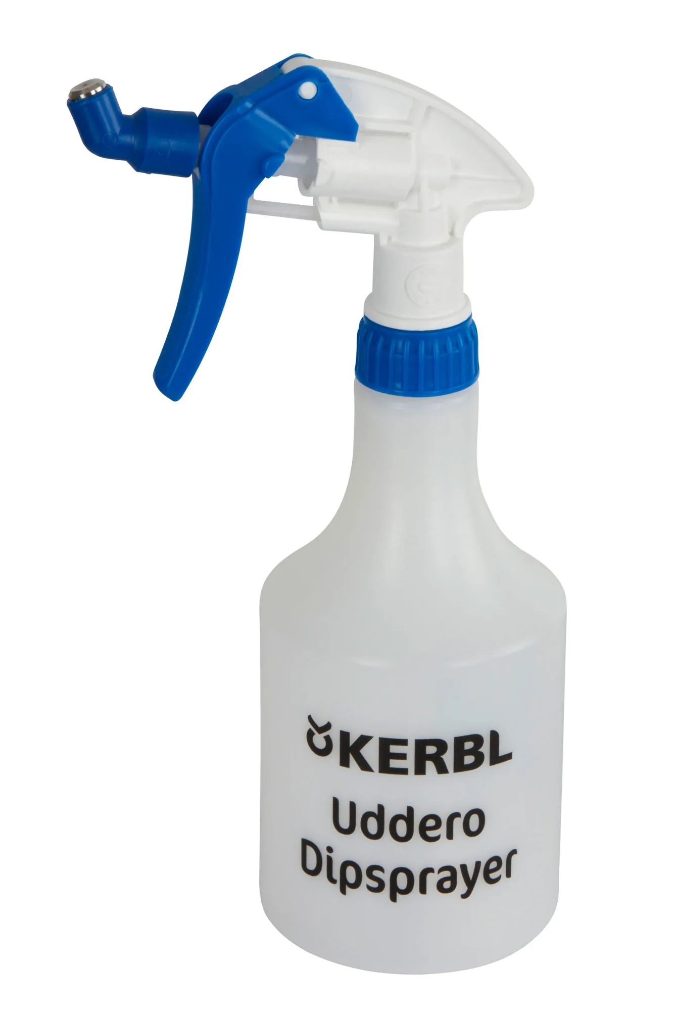 Kerbl Uddero Dipsprayer Sprühflasche mit blauem Sprühkopf und Metalldüse