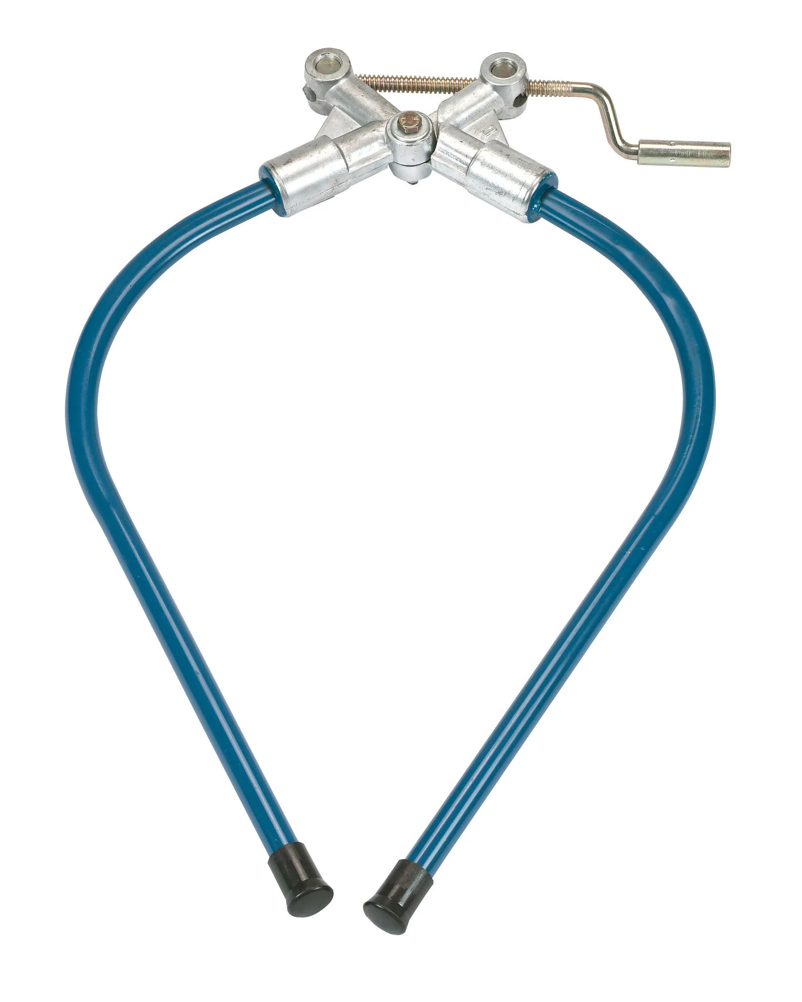Kerbl Hüftfessel 113 für Kühe, blau beschichteter Bügel mit Kurbel und Spannfeder