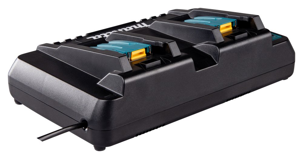 Makita 196933-6 Doppel-Schnellladegerät DC18RD – Effizientes Laden für 14, 4V und 18V LXT-Akkus