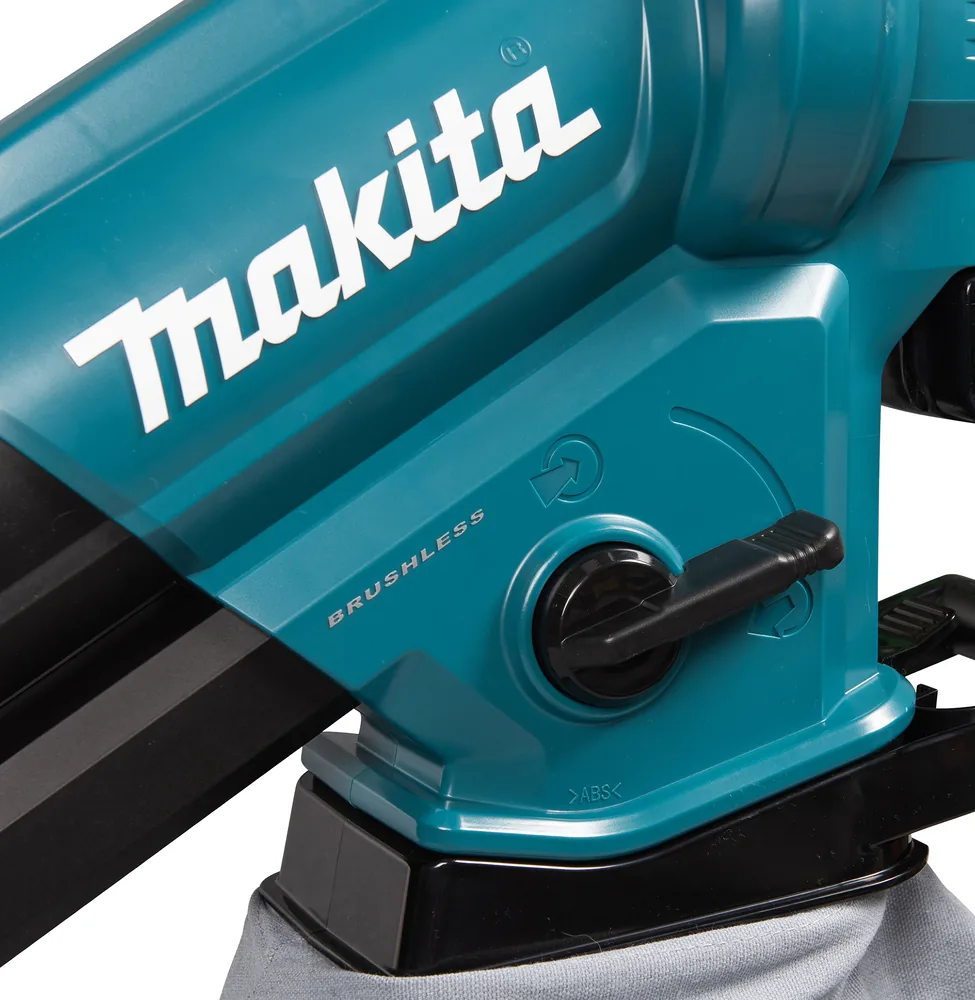 Makita DUB187 mit Umschalthebel für Blasen und Saugen, Detail