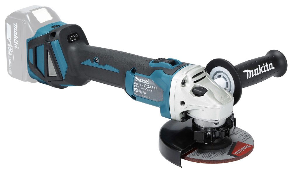 Makita DGA511Z – Leistungsstarker 18V Akku-Winkelschleifer mit bürstenlosem Motor und variabler Drehzahl