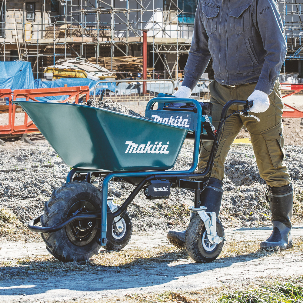 Makita DCU180Z Akku-Schubkarre – Effizienter Lastentransport für Baustelle und Garten