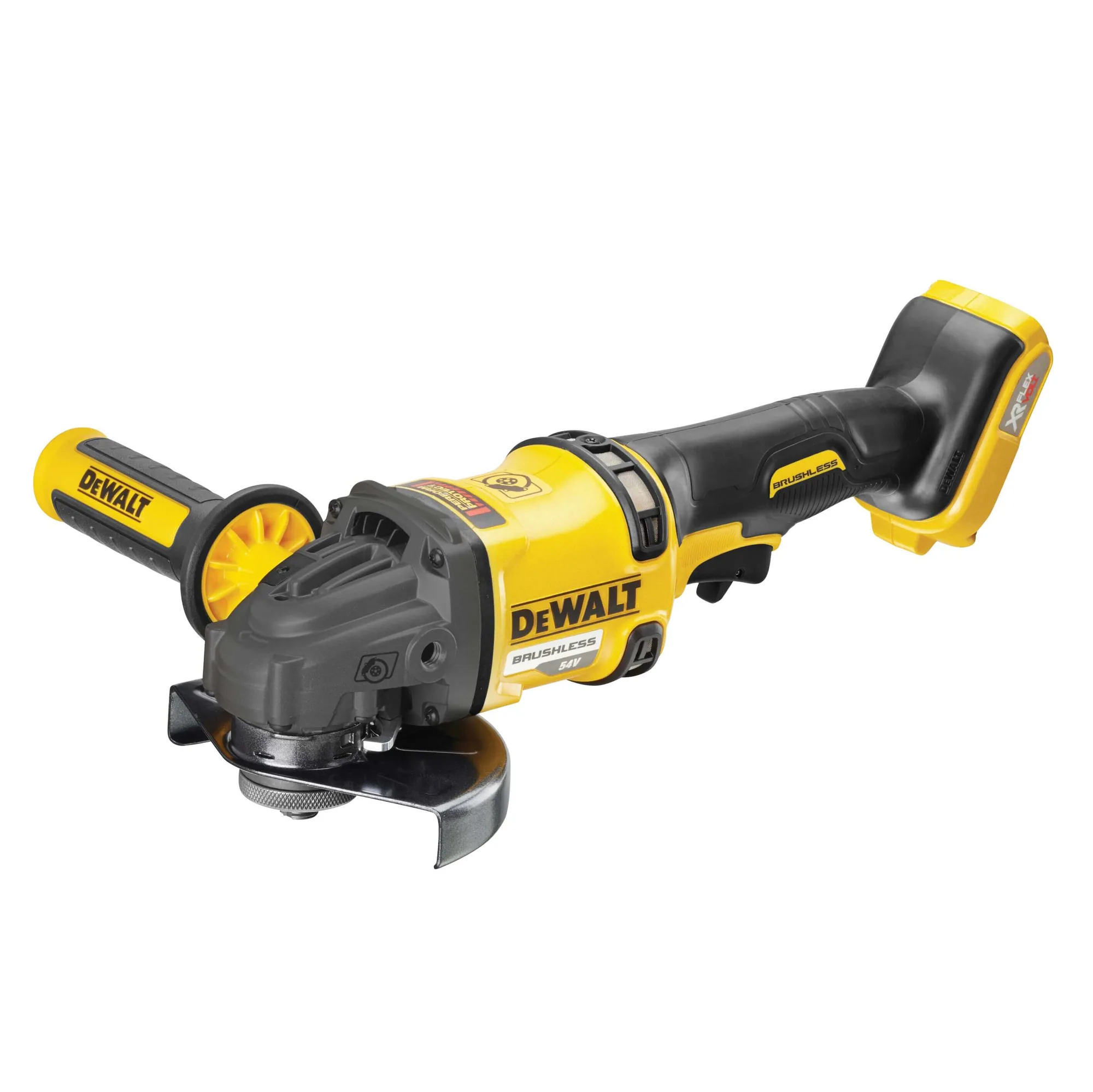 DeWalt DCG418 54V XR FLEXVOLT 125-mm-Akku-Winkelschleifer in Gelb-Schwarz