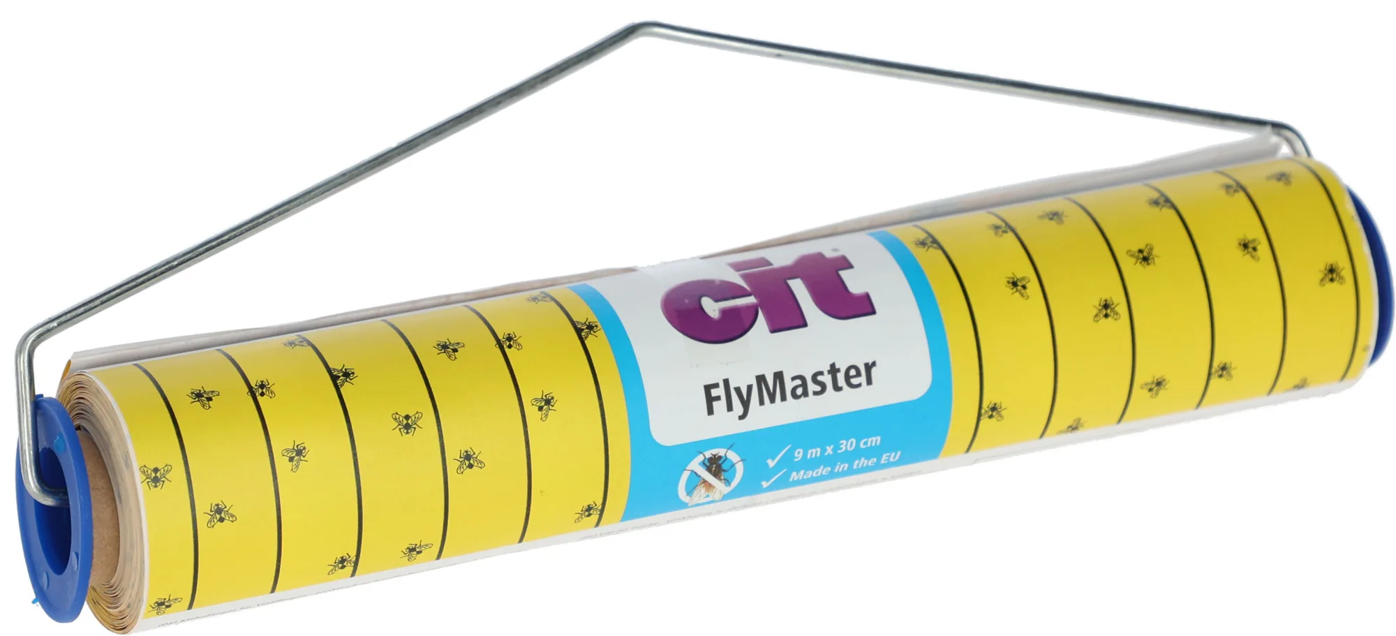Stall-Fliegenrolle cit FlyMaster, 9 m gelbes Fliegenfängerband mit Aufhängebügel