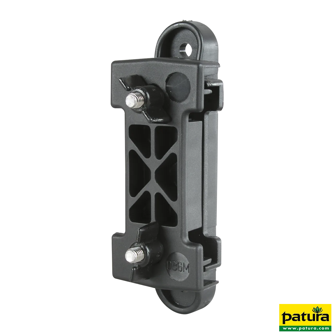 Patura Breitband-Eckisolator in Schwarz für Bänder bis 40 mm, 3er-Pack