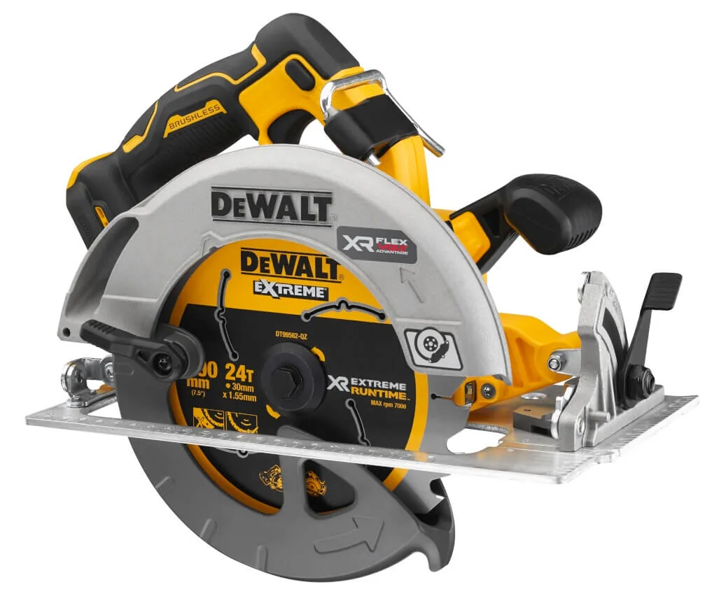 DeWalt DCS573 Akku-Handkreissäge 18V XR in Gelb-Schwarz mit 190-mm-Sägeblatt