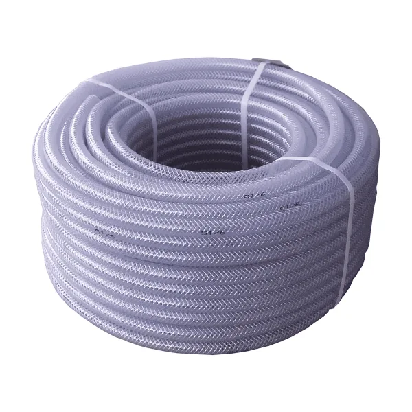 ewo PVC-Gewebeschlauch 13 x 3,5 mm als 50-m-Rolle, transparent gewebeverstärkt