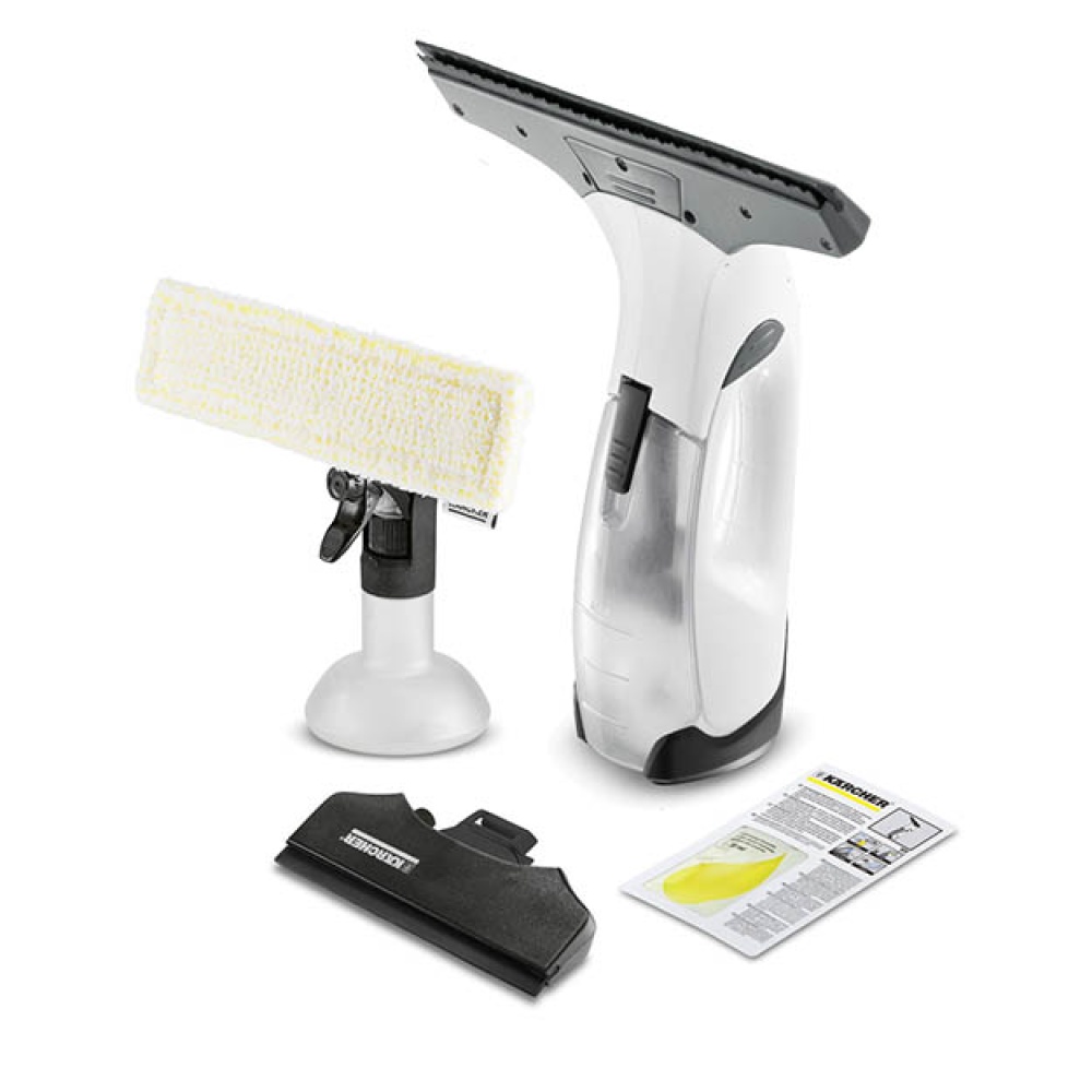 Kärcher WV 2 Plus N weiß Akku-Fensterreiniger 1.633-642.0 – Inkl. schmaler Saugdüse & Sprühflasche