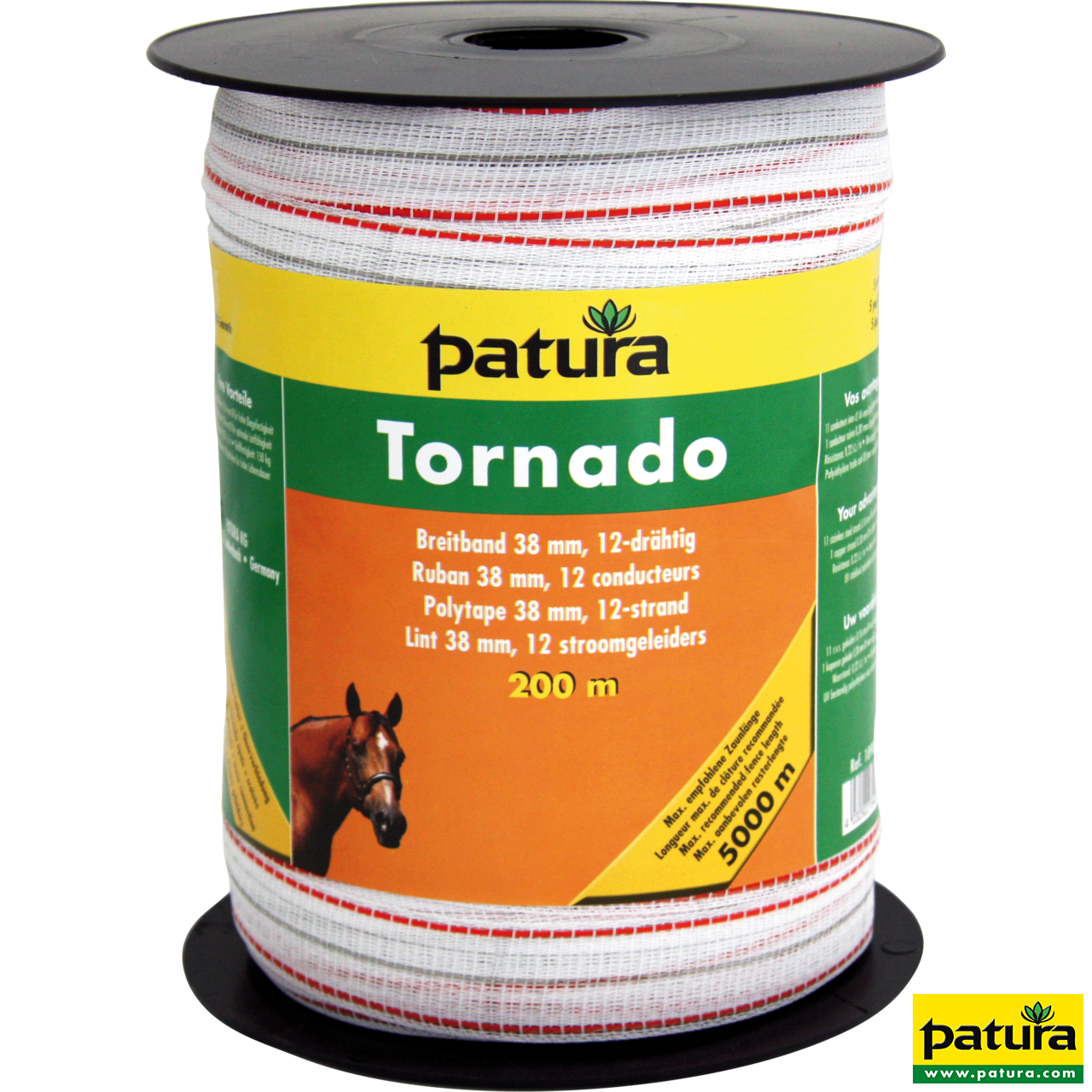 Patura Tornado 38 mm Weidezaunband 200 m