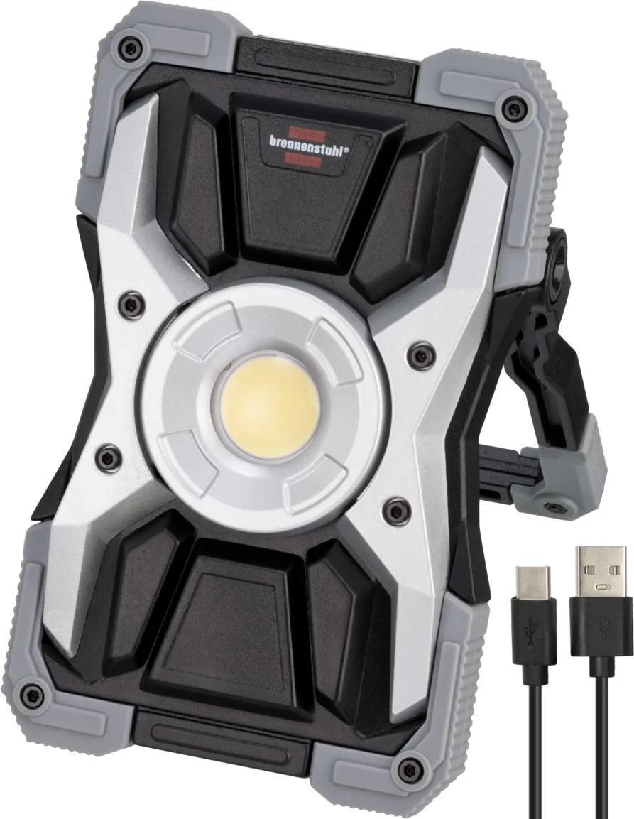 Brennenstuhl RUFUS Akku-LED-Arbeitsstrahler 1500 lm mit USB-Ladekabel