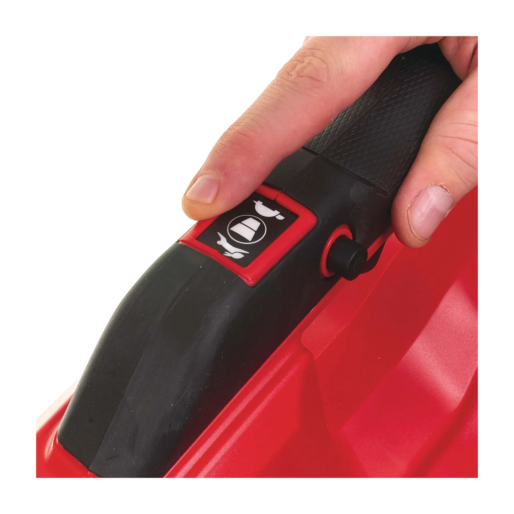 Detail der Geschwindigkeitsregelung am Milwaukee M18 FBL-0 Laubbläser
