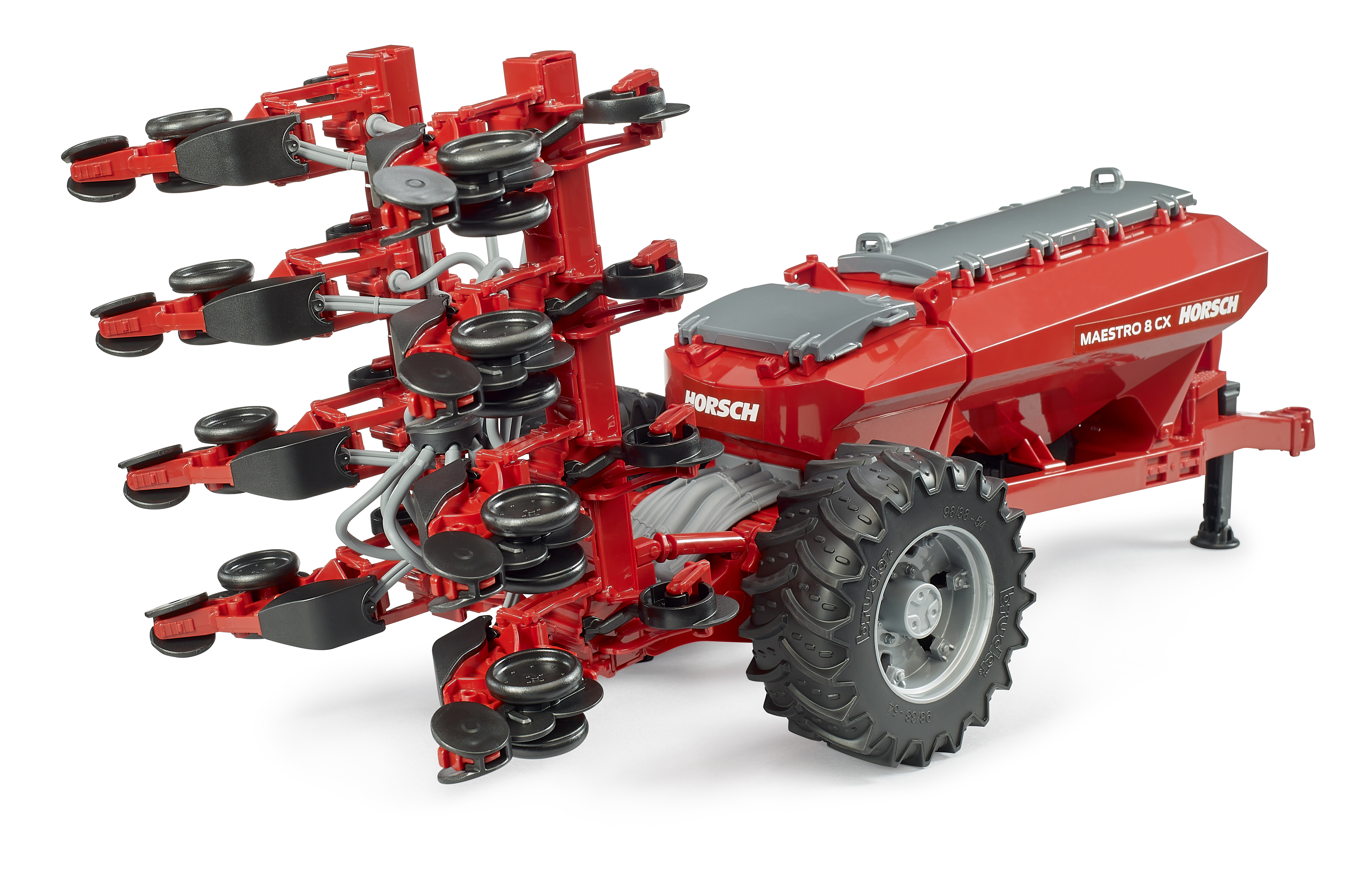 Bruder 02037 Horsch Einzelkornsämaschine Maestro 8 CX – Detailgetreues Landwirtschafts-Spielzeug Maßstab 1:16