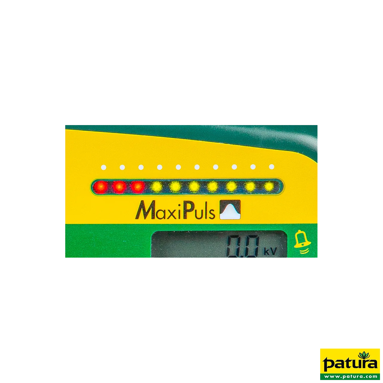 Detail der MaxiPuls-LED-Leiste und des Displays am Patura P6000