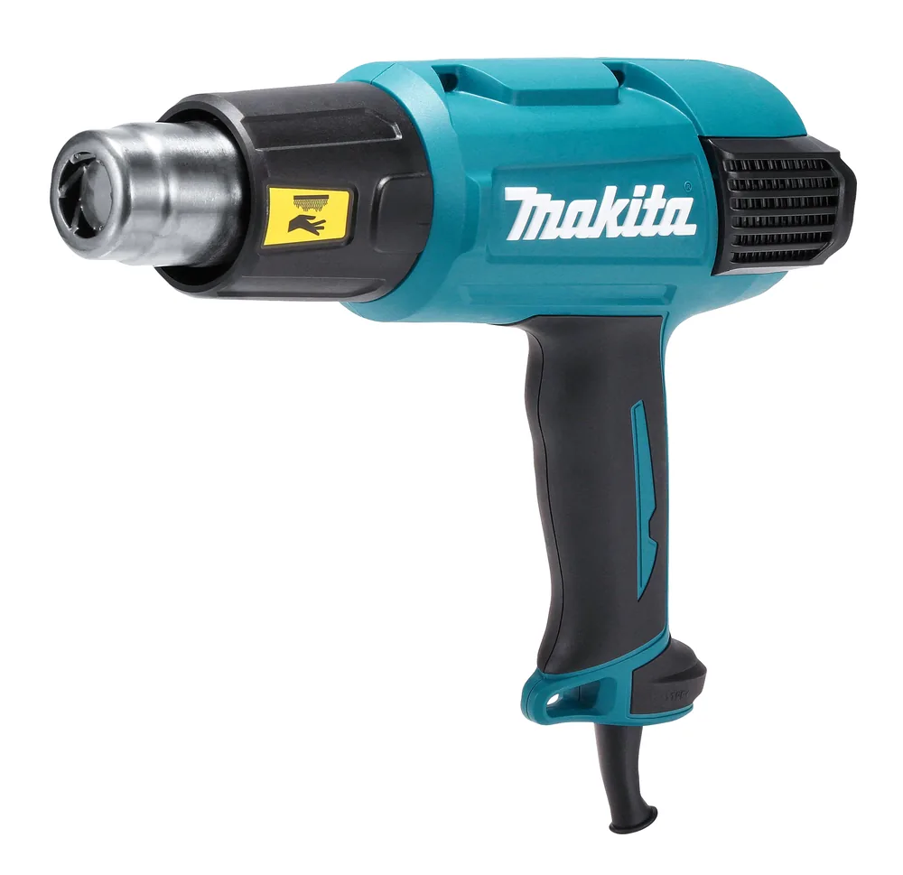 Makita Heißluftgebläse HG6531CK in Türkis-Schwarz mit Temperaturregelung