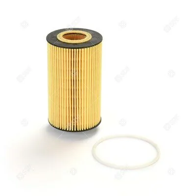 Same Deutz-Fahr Motorölfilter 02934912 als gelber Filtereinsatz mit Dichtring für die 5/6 Serie