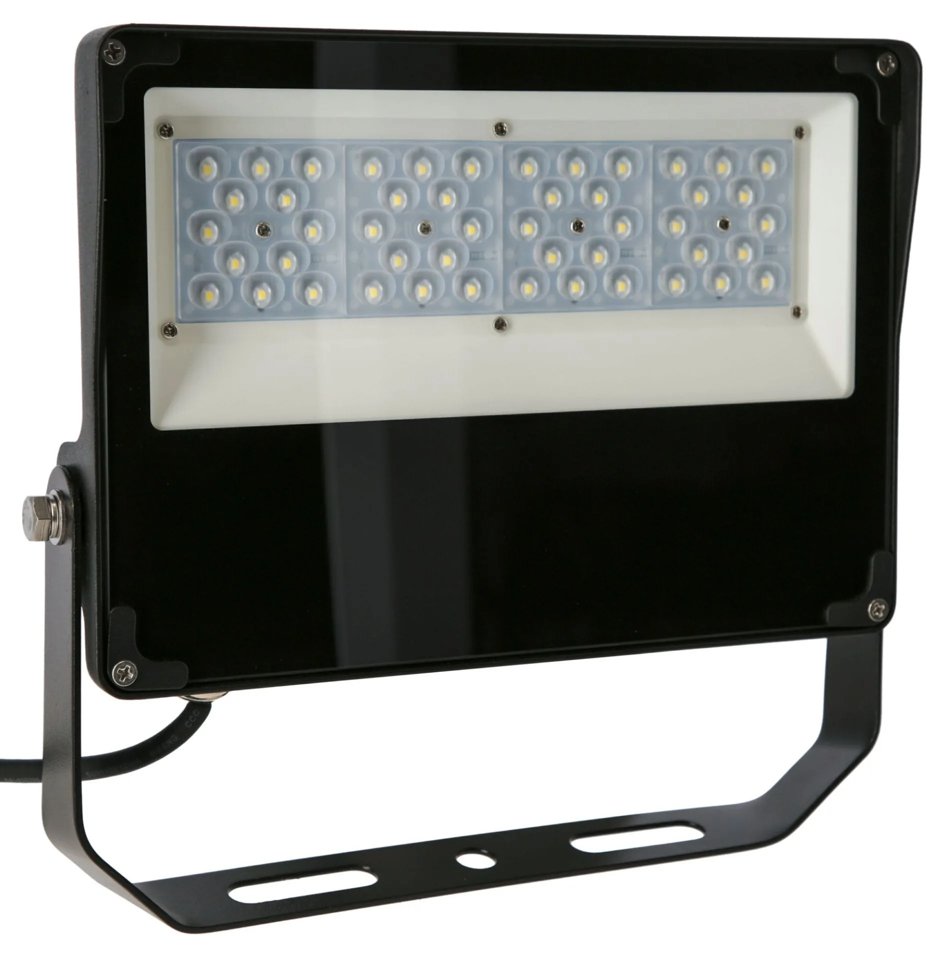 Kerbl LED-Flutlicht Comfort Pro, schwarzer Strahler mit LED-Panel und Bügel