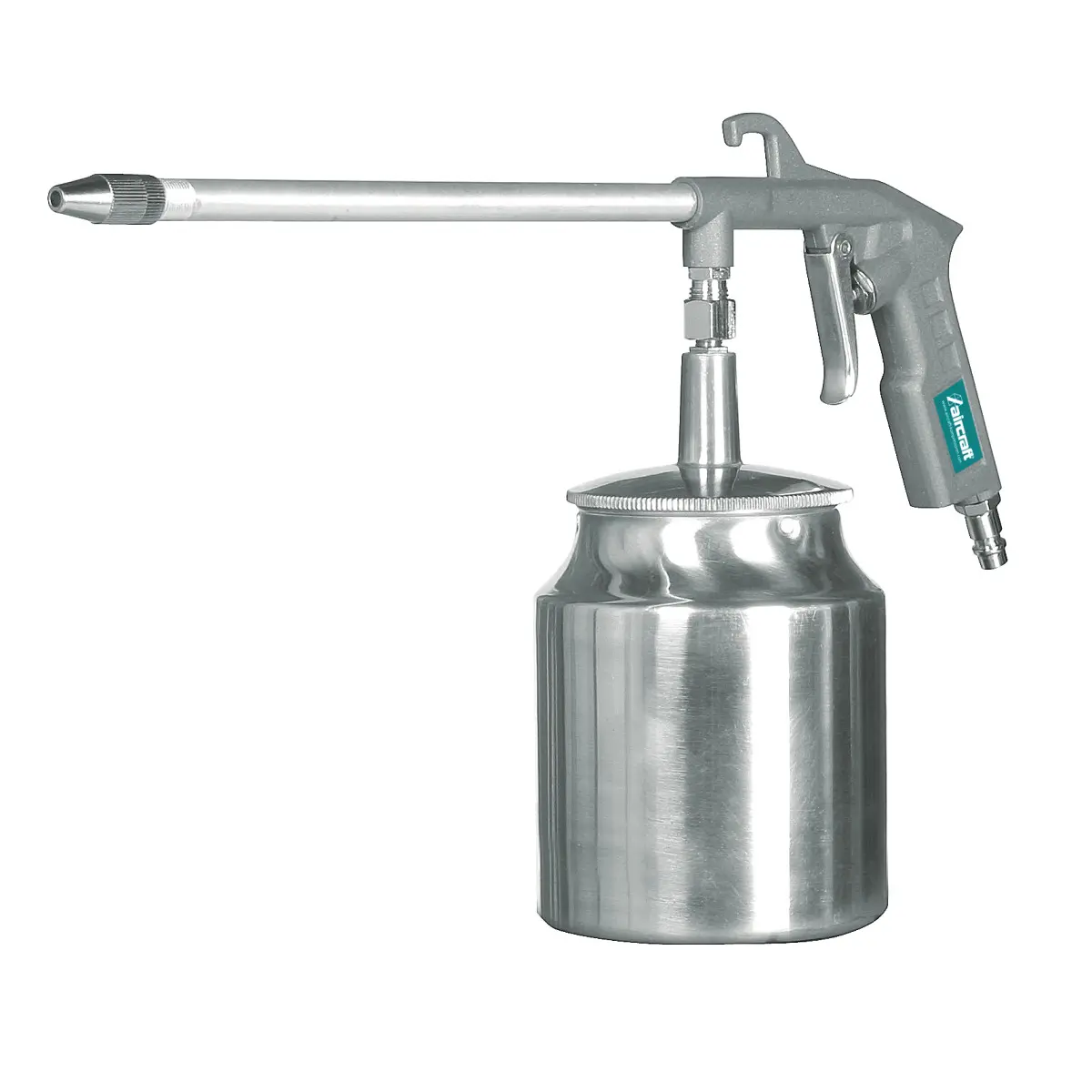 Aircraft SPA Druckluft-Sprühpistole aus Aluminium mit langer Düse und 1-Liter-Saugbecher