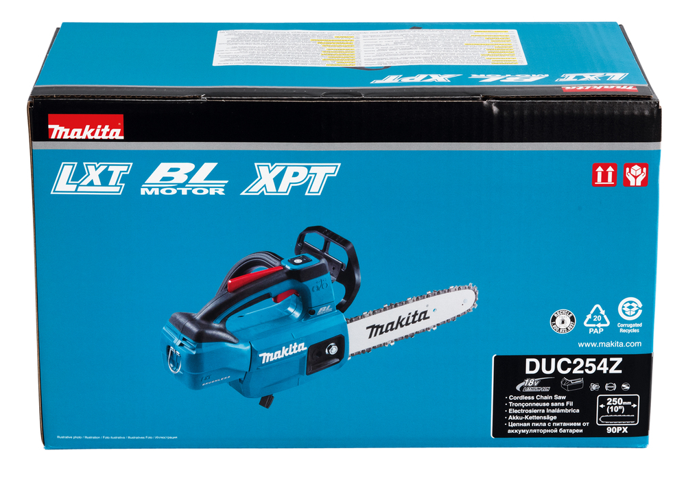 Makita DUC254Z Akku-Kettensäge – 18V, 25 cm Schwertlänge, bürstenloser Motor Makita DUC254Z Akku-Kettensäge – 18V, 25 cm Schwertlänge, bürstenloser Motor