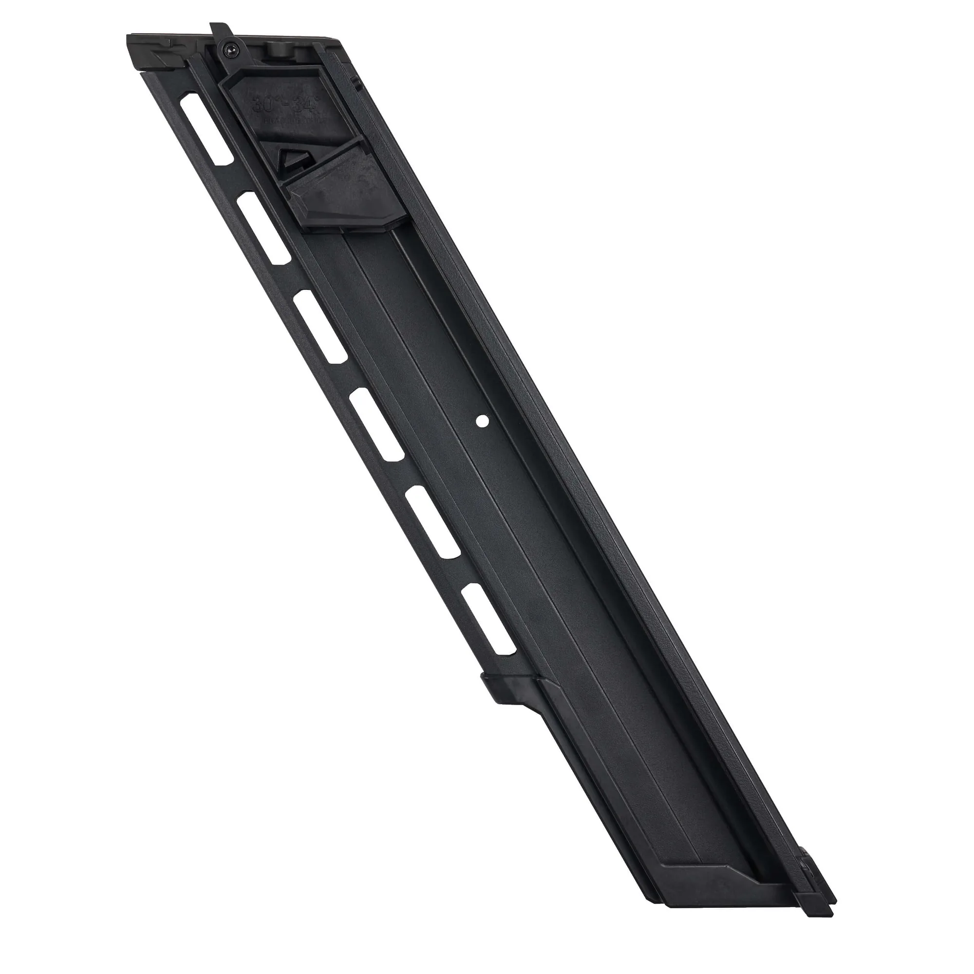 Detail des schwarzen Magazins des Milwaukee M18 FFN Rahmennaglers