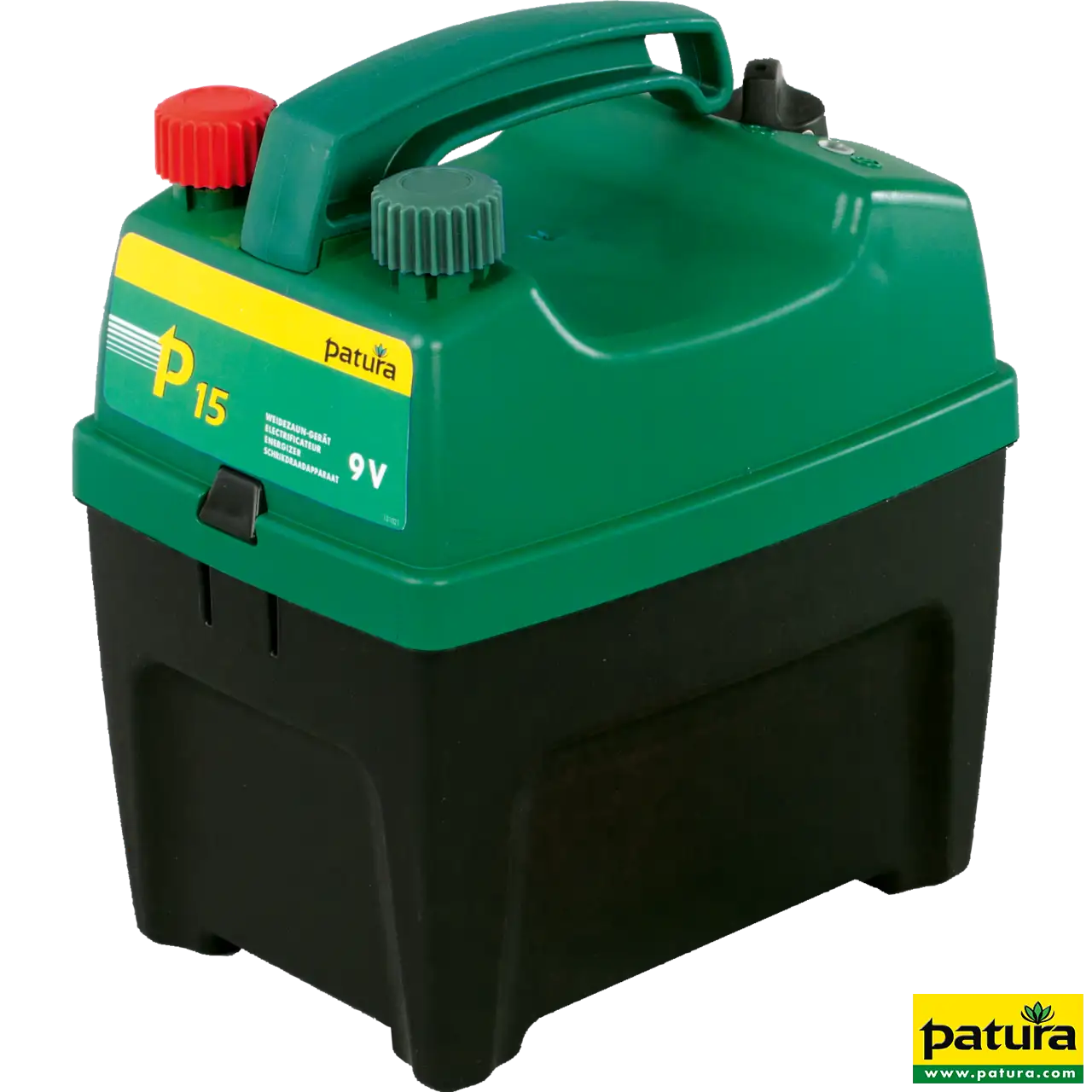 Patura P15 Weidezaungerät in Grün für 9-V-Batterie, kompakt für kleine Weiden