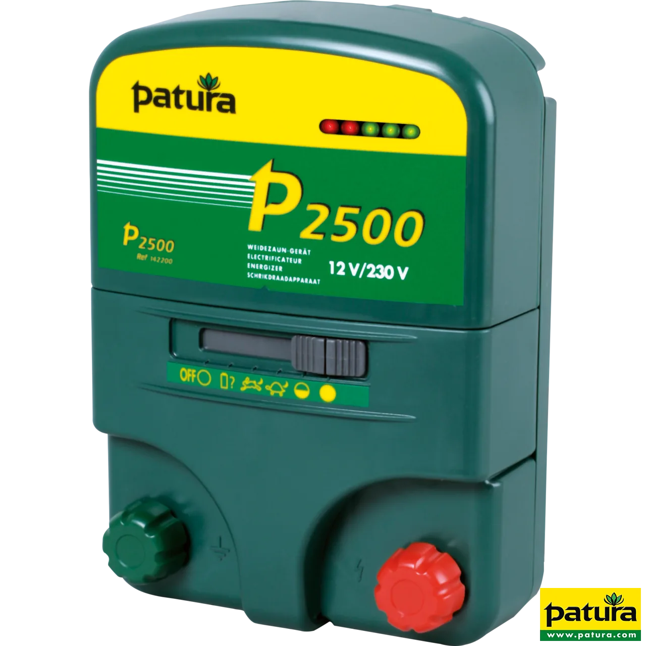 Patura P2500 Multifunktions-Weidezaungerät für 230 V und 12 V mit Zaun- und Batteriekontrolle