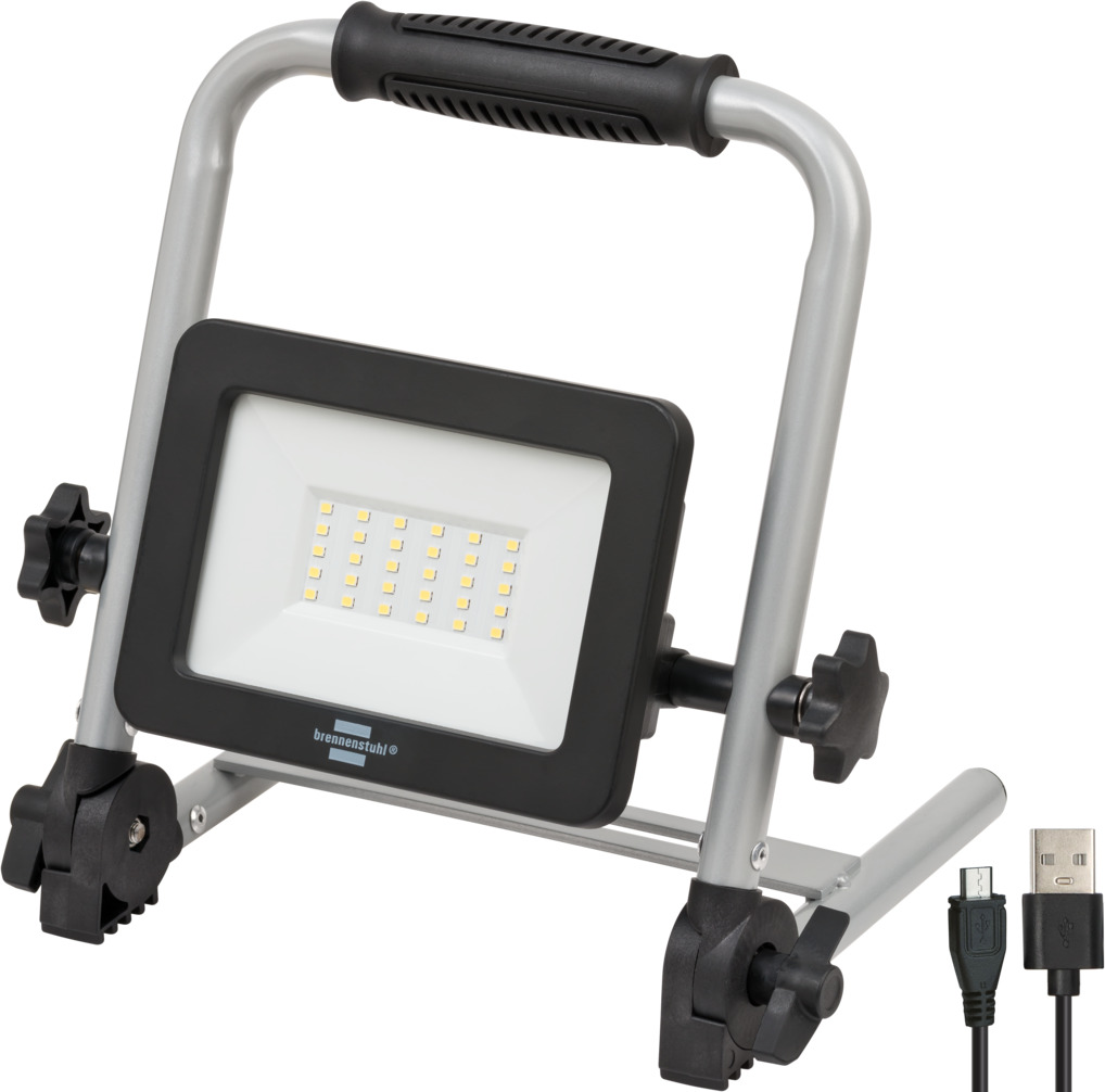 Brennenstuhl Akku LED Baustrahler EL 2000 MA | 20W 2150lm | IP54 & Powerbank