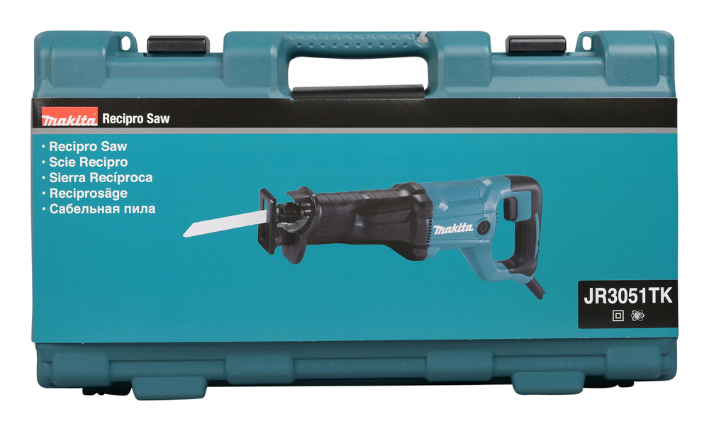 Makita JR3051TK Reciprosäge – 1.200 W, 30 mm Hublänge, 255 mm Schnitttiefe