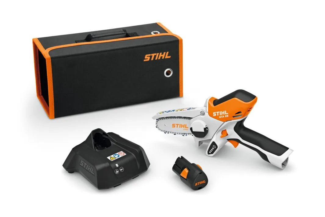 STIHL GTA 26 Akku-Gehölzschneider-Set mit Akku, Ladegerät und Tasche, 10,8 V