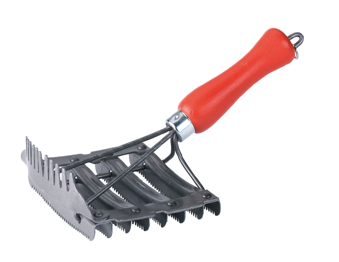 Kerbl Metall-Striegel 8-reihig mit Mähnenkamm - Ideal für Landwirte und Pferdehalter zur Fellpflege