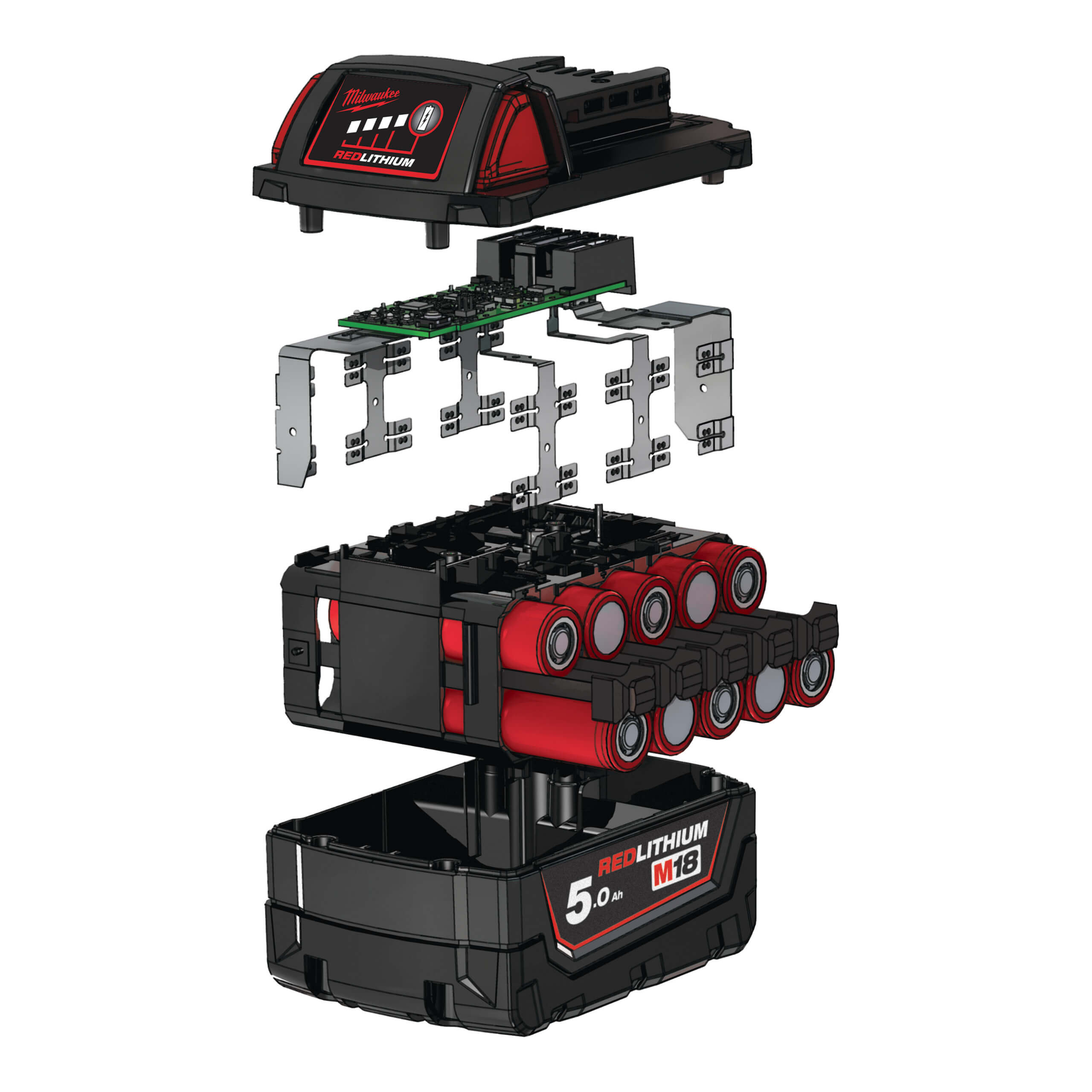 Milwaukee M18B5 18V 5.0Ah Li-Ion Akku - Leistungsstark und Zuverlässig Milwaukee M18B5 18V 5.0Ah Li-Ion Akku - Leistungsstark und Zuverlässig