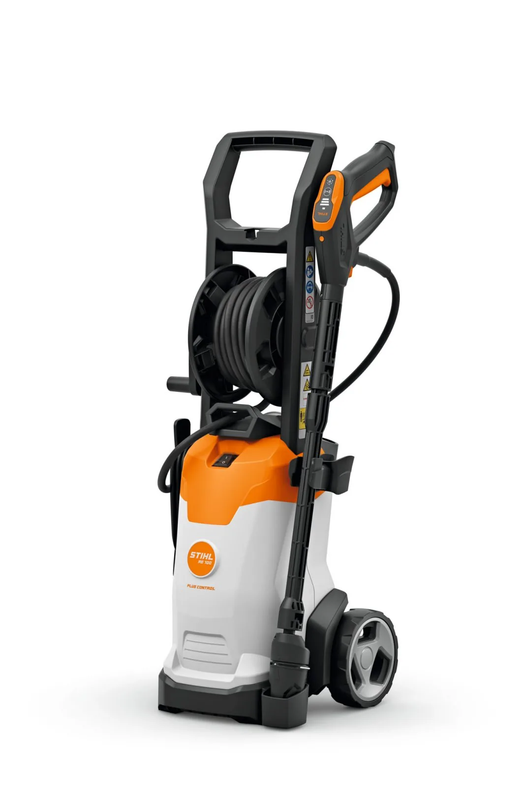 STIHL RE 100 PLUS Control Hochdruckreiniger, Rückansicht freigestellt