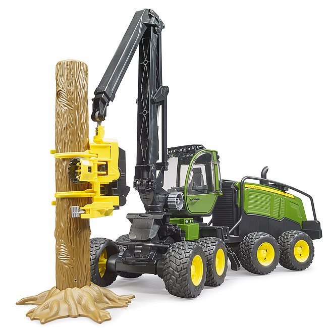 BRUDER 02135 John Deere 1270G Harvester mit 1 Baumstamm – Detailgetreues Forstfahrzeug im Maßstab 1:16 BRUDER 02135 John Deere 1270G Harvester mit 1 Baumstamm – Detailgetreues Forstfahrzeug im Maßstab 1:16