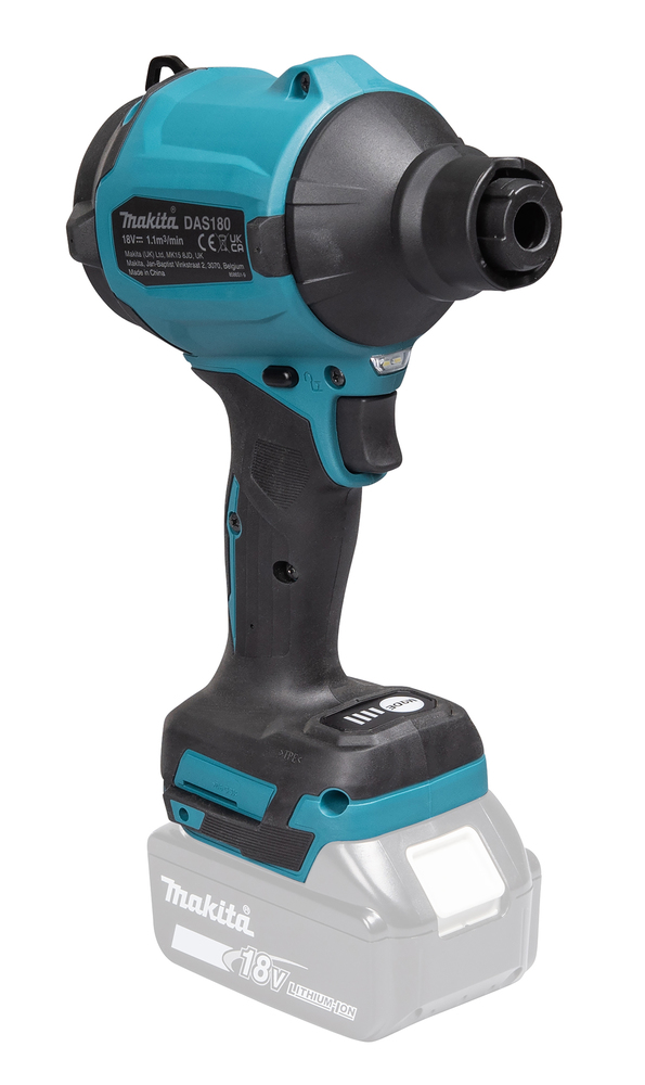Akku-Gebläse 18V • 0-1, 1 m3/min • 0-200 m/s • 297 mbar Akku-Gebläse 18V • 0-1, 1 m3/min • 0-200 m/s • 297 mbar