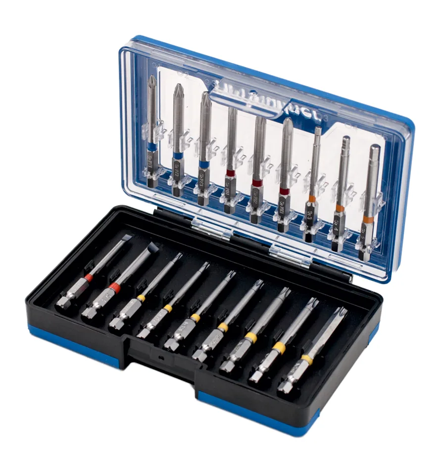 HM Müllner Bit-Box 5018S mit 18 farbcodierten Bits und Halter im Klappetui