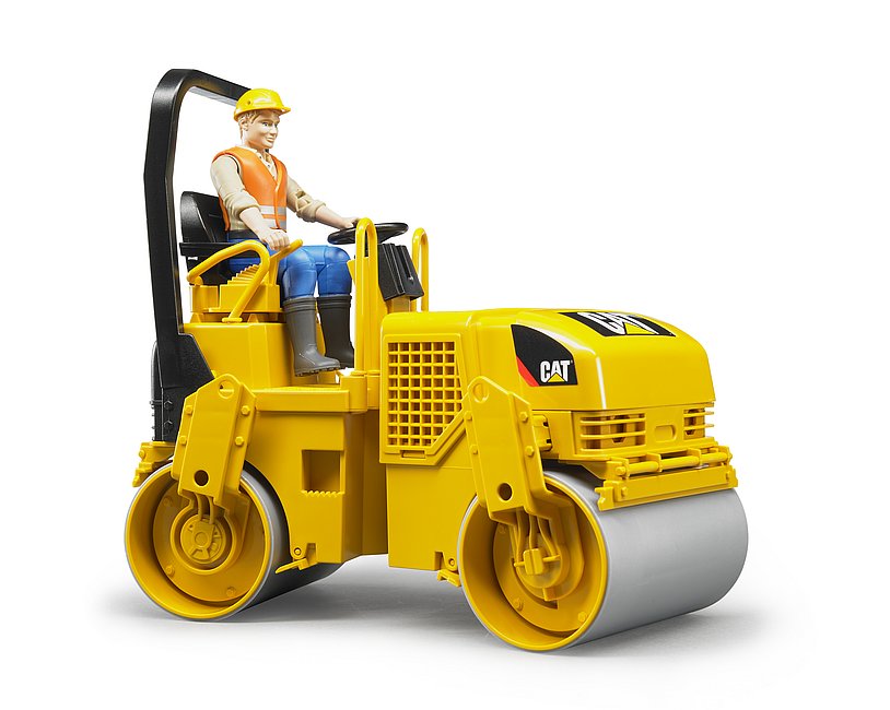 BRUDER Cat® Tandem-Vibrationswalze – Detailgetreues Modell im Maßstab 1:16
